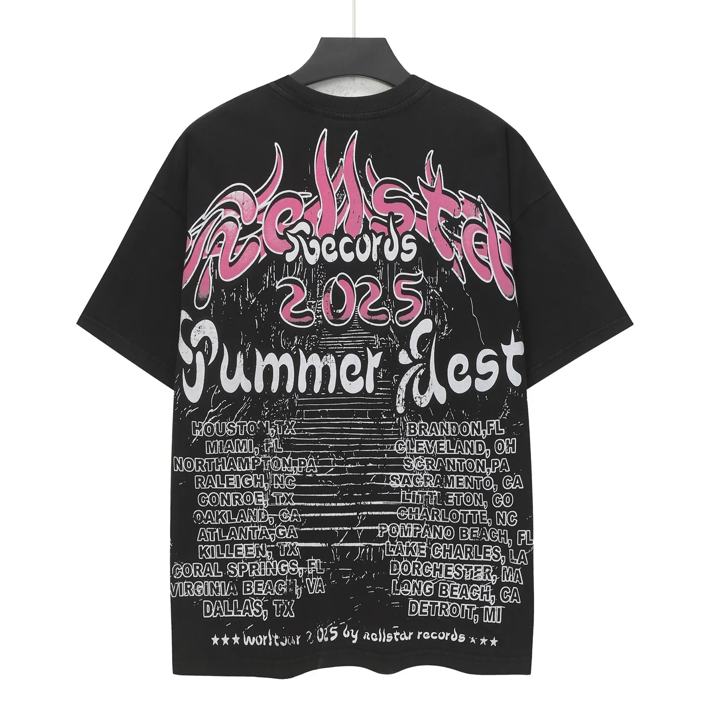 960# Black I P62 In Stock Hellstar T （fabric):32 250 Sizes（size）：S-M- L- X L （colour）： Black